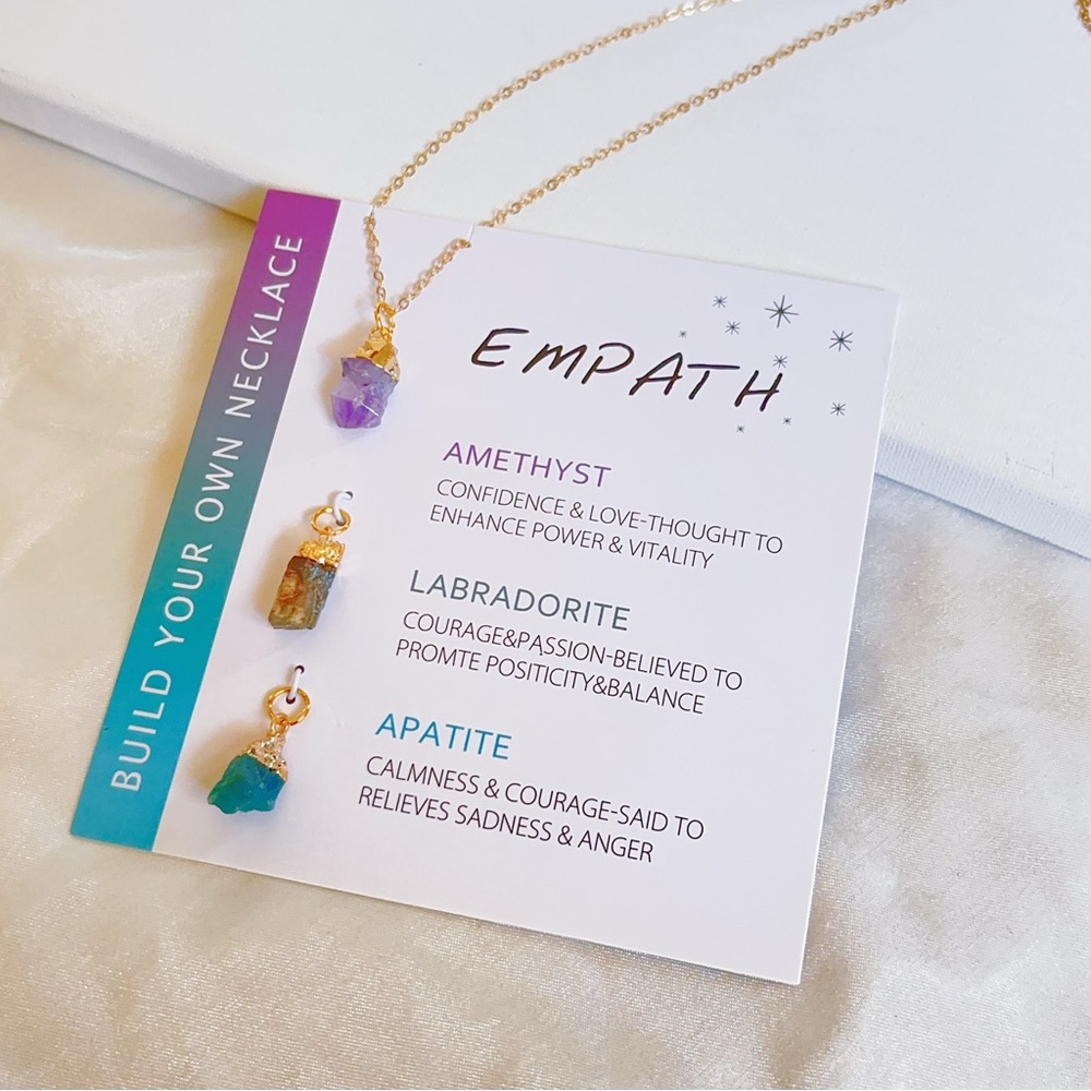 Interchangeable natural crystal necklaces